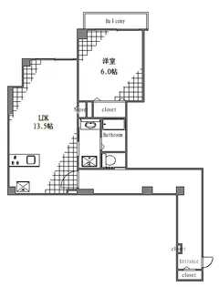 仮称やなかのなかA【3階】の間取り