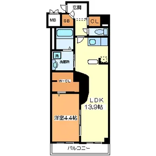 COCO MARINI【1階】の間取り