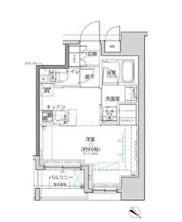 クレイシア日本橋水天宮前【9階】の間取り