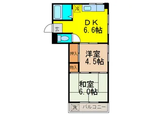 本町ト-ホ-ハイム【5階】の間取り