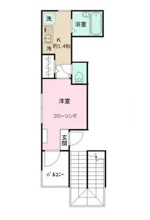 MELDIA稲田堤【3階】の間取り