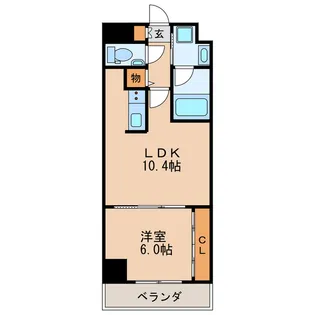 エルミタージュ新栄【2階】の間取り