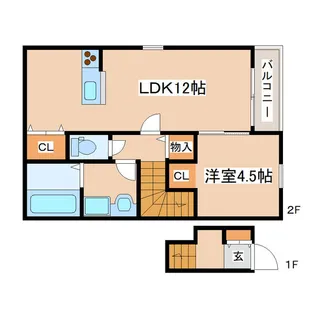 仮称 西蒲田新築ハイツ【2階】の間取り