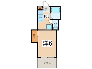 トップヒル富士塚【1階】の間取り