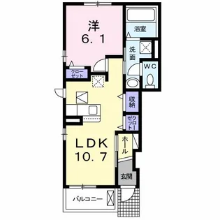 ミア フィリア【1階】の間取り