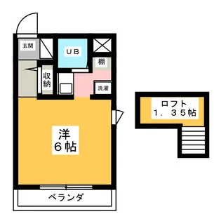 パサージュ豊橋【7階】の間取り