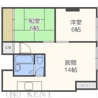 Le Jardin de 神宮外苑【2階】の間取り