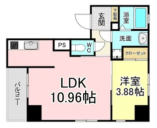 ブルースクエアー響V【12階】の間取り