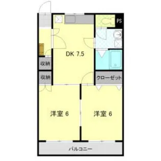 ラルジュコリーヌ【1階】の間取り