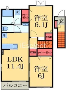 アルカンシェルII【2階】の間取り