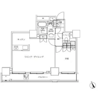 パークキューブ愛宕山タワー【3階】の間取り