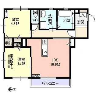シャーメゾン アルピナ【2階】の間取り