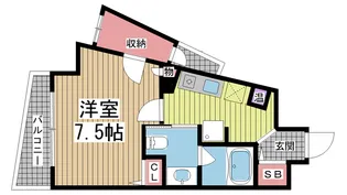 グルーブ神戸ハーバーアリーナ【4階】の間取り