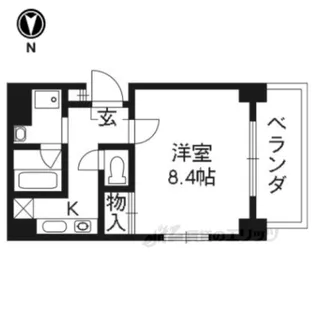ヴァン・ウエスト【5階】の間取り