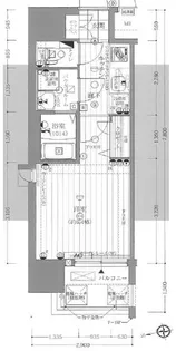 レジュールアッシュ大阪城北【12階】の間取り