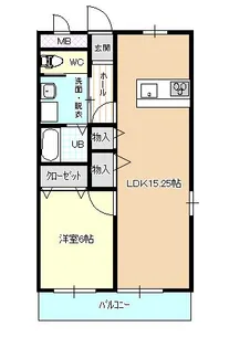 アベニール牧【2階】の間取り