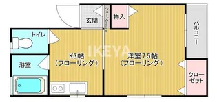 ナカムラハイツ【3階】の間取り