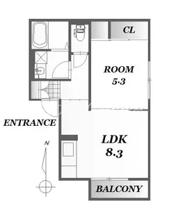 ブランチ田宮【1階】の間取り