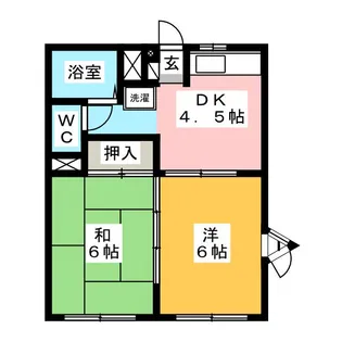 コーポ佐藤II【1階】の間取り