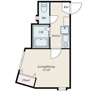 G・Aヒルズ六浦【1階】の間取り
