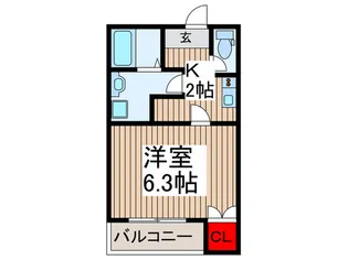 ジーメゾン新狭山ノース【1階】の間取り