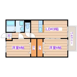 アルコバレーノ【2階】の間取り