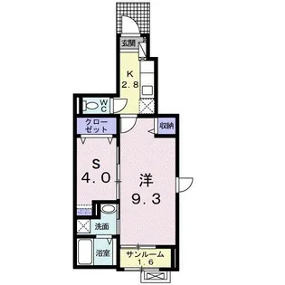 モデルヌ・チャイ【1階】の間取り