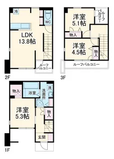 Comichi浦和元町の間取り