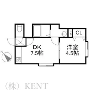 スペイシャスコンフォート24【3階】の間取り