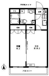 リベルテ千川【2階】の間取り