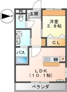ラフィーネ【2階】の間取り