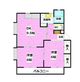 カレントK.01【2階】の間取り