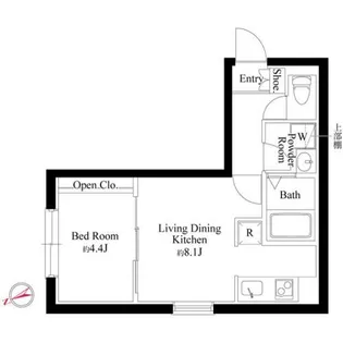 CASA PIAZZA 西日暮里【4階】の間取り