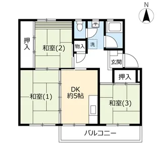 UR善行【5階】の間取り