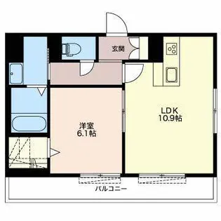 ロワール公文【3階】の間取り