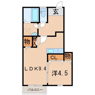 ダイヤモンドプリンセス・サクラ【1階】の間取り