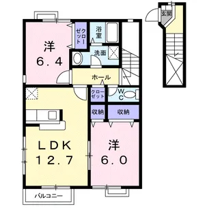 プラシード【2階】の間取り