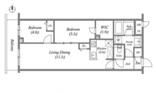 プライムガーデン若木【1階】の間取り