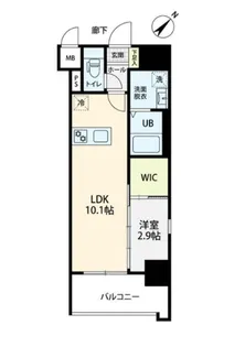 S-room美野島【8階】の間取り