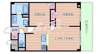 TMSノルド【5階】の間取り