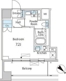 エムエー月島【10階】の間取り