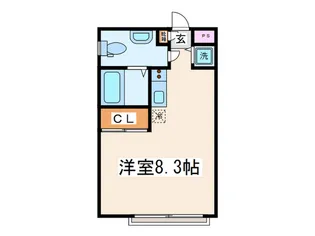 アトリエ経堂【2階】の間取り