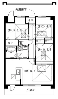 ルネス・プリムローズ【2階】の間取り