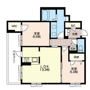 BEREO KOTESASHI【2階】の間取り