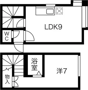 きらり豊平【2階】の間取り