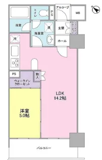 LaSante五反田【5階】の間取り