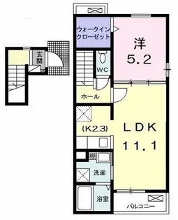 イリーデ【2階】の間取り