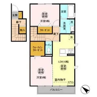 プリマベーラ・小見川【2階】の間取り