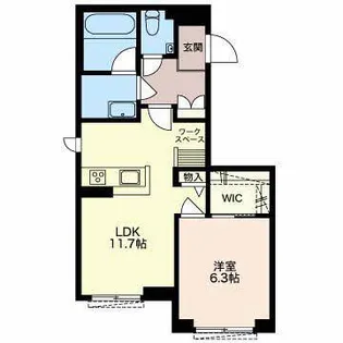 シャーメゾン ノア【1階】の間取り