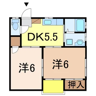 レジデンスケント【2階】の間取り